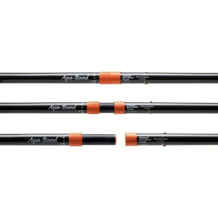 2 Piece Posi-Lok Paddle for Whiskey Carbon - Aqua Bound Straight Shaft, Black