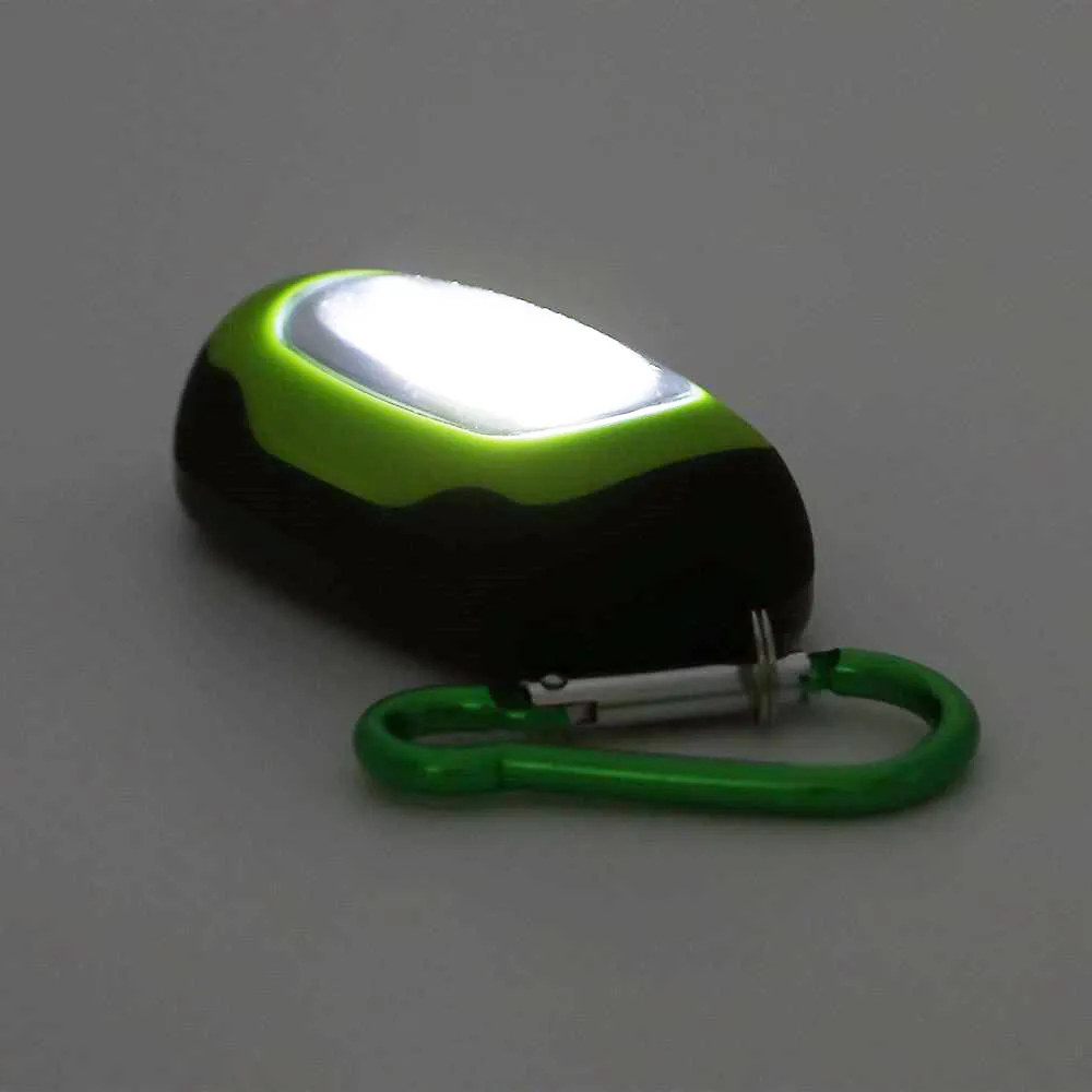 6 Flashlights Key Ring Portable COB LED Carabiner Keychain Camping Light Hiking