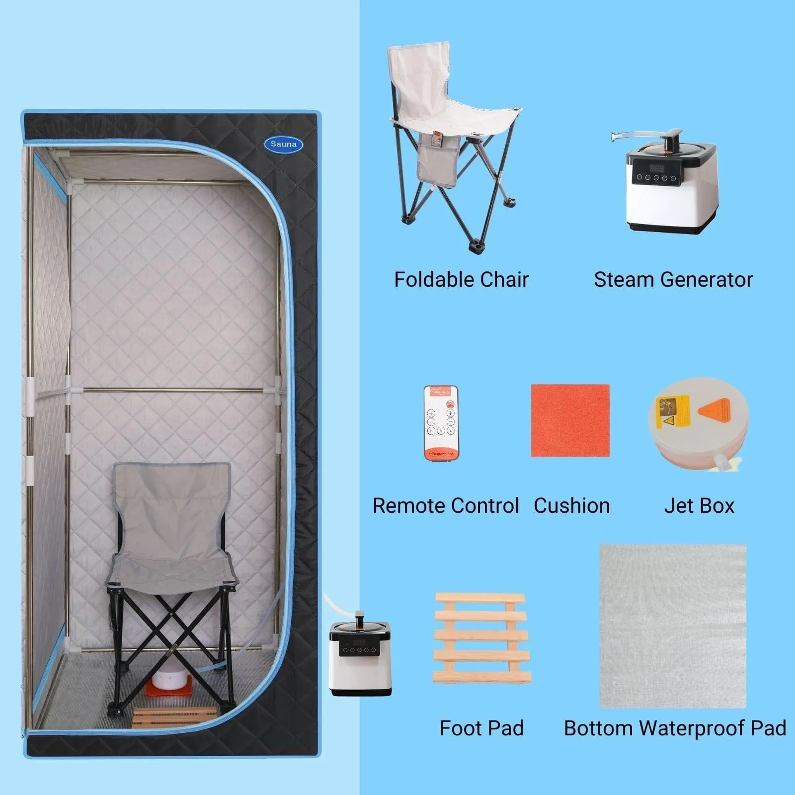 Airy-602SP Plus-size Portable Steam Sauna Tent