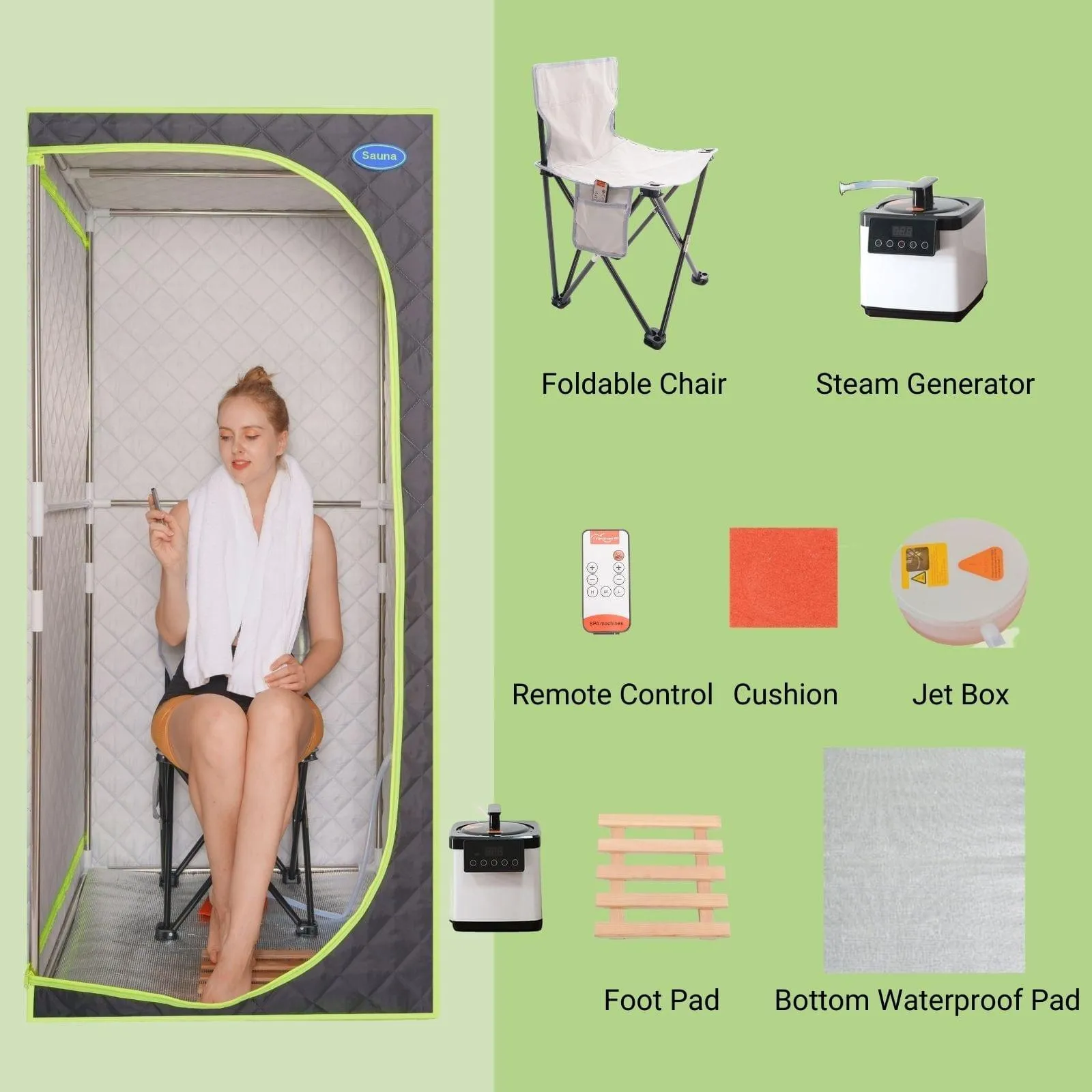 Airy-602SP Plus-size Portable Steam Sauna Tent