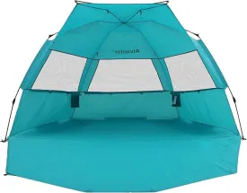 Alvantor Beach Tent Super Bluecoast Beach Umbrella Outdoor Sun Shelter Cabana Automatic Pop Up UPF 50  Sun Shade Portable Camping Hiking Canopy Easy Setup Windproof Patent Pending