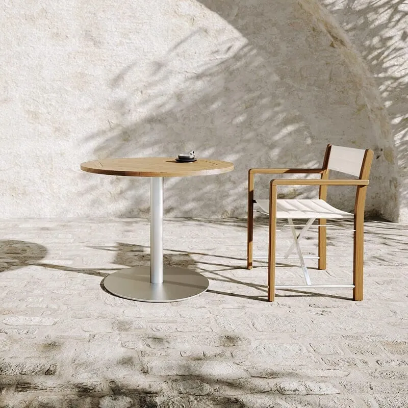atmosphera dakota wooden garden director's chair