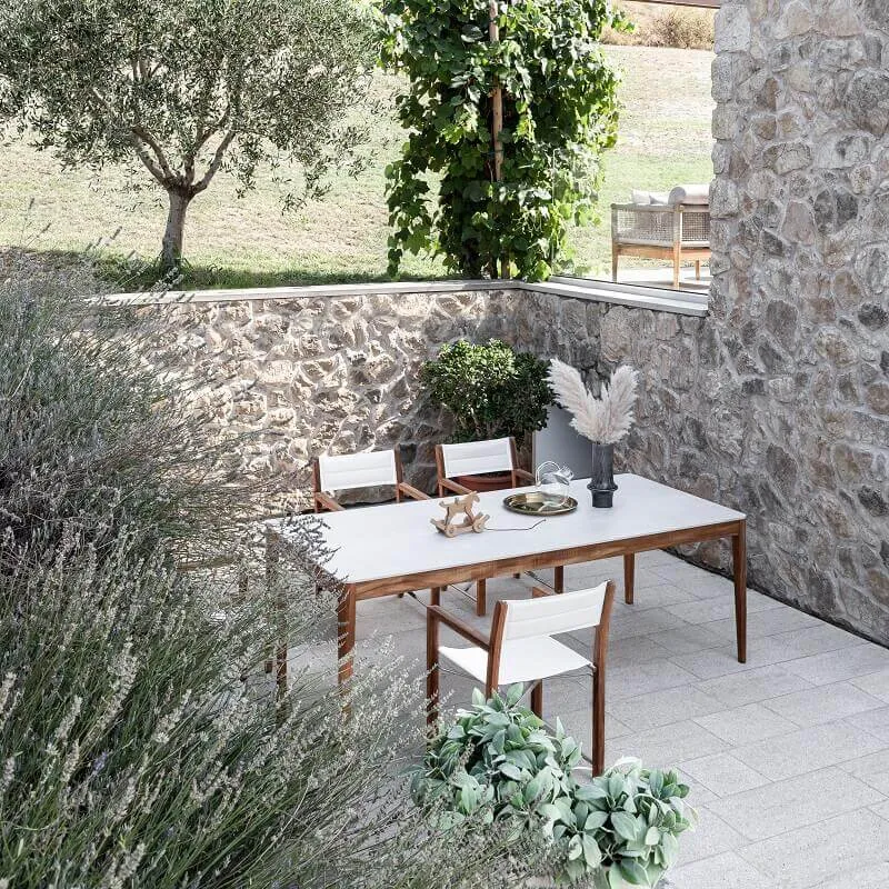 atmosphera dakota wooden garden director's chair