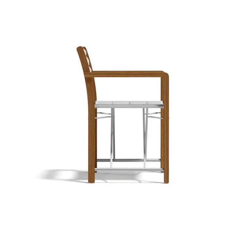 atmosphera dakota wooden garden director's chair