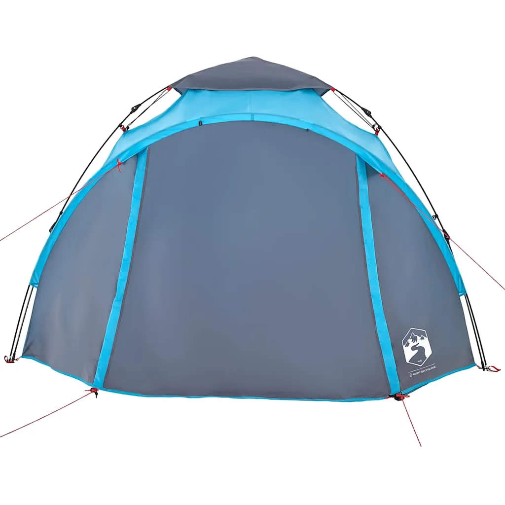 Camping Tent Dome 3-Person Blue Quick Release