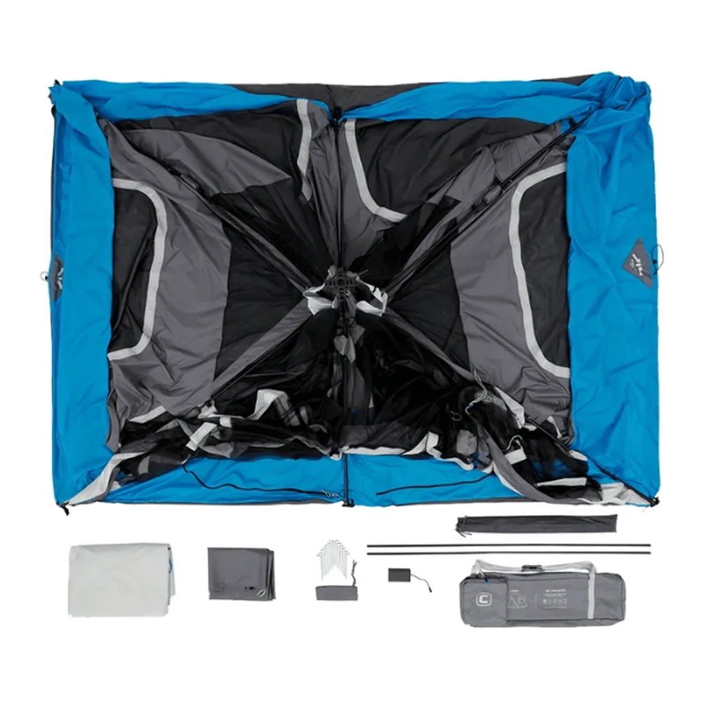 CORE EQUIPMENT 10 Person Lighted Instant Tent - Grey/Blue