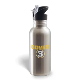 Cover 3 College Football Podcast Logo 20 oz Water Bottle