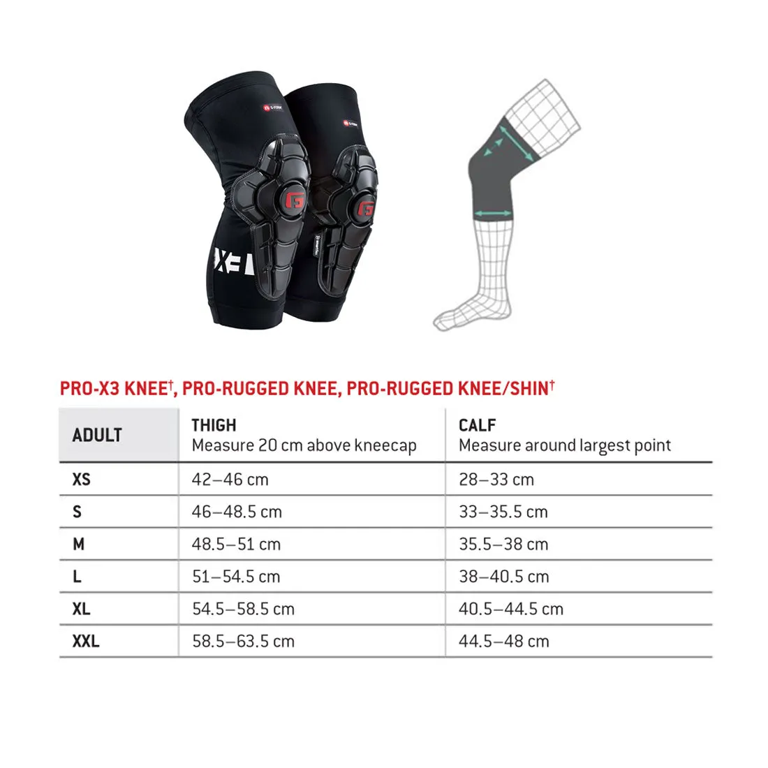 G-Form Pro-X3 Knee - Adult - Street Art