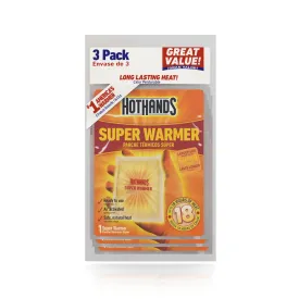 HotHands Large Body & Hand Super Warmers, 3-Pack