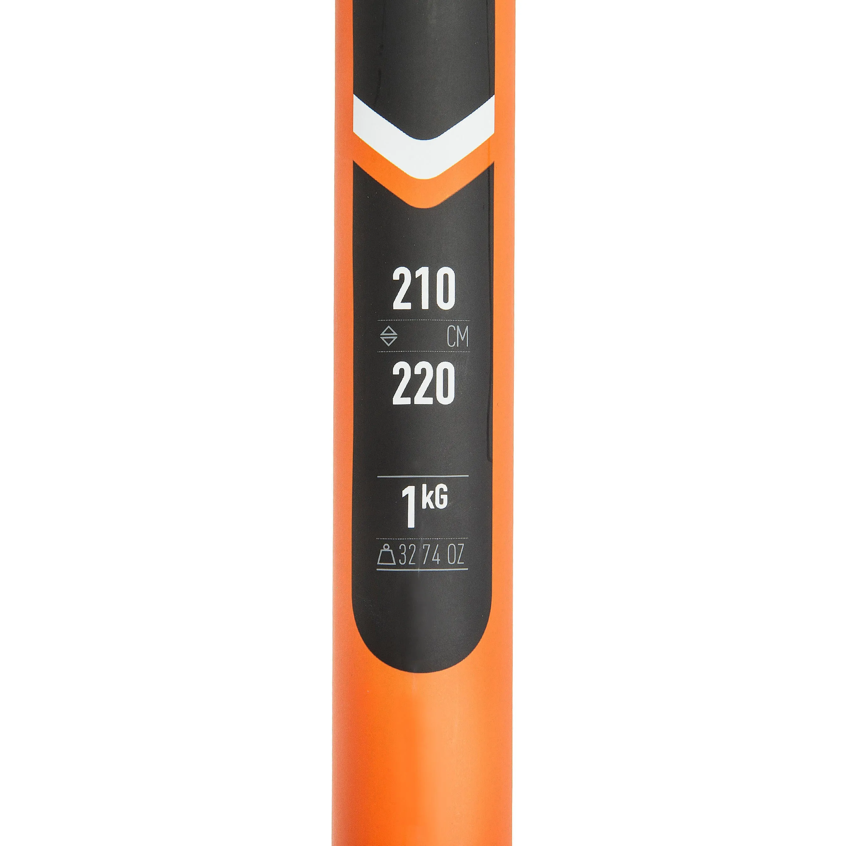 Kayak paddle Carbon X500 dismountable adjustable 2-piece 210–220 cm ITIWIT black/neon orange