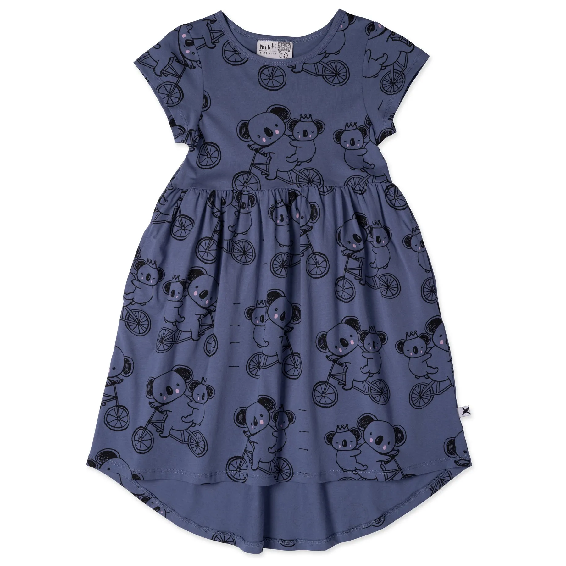 Minti Biking Koalas Dress - Midnight