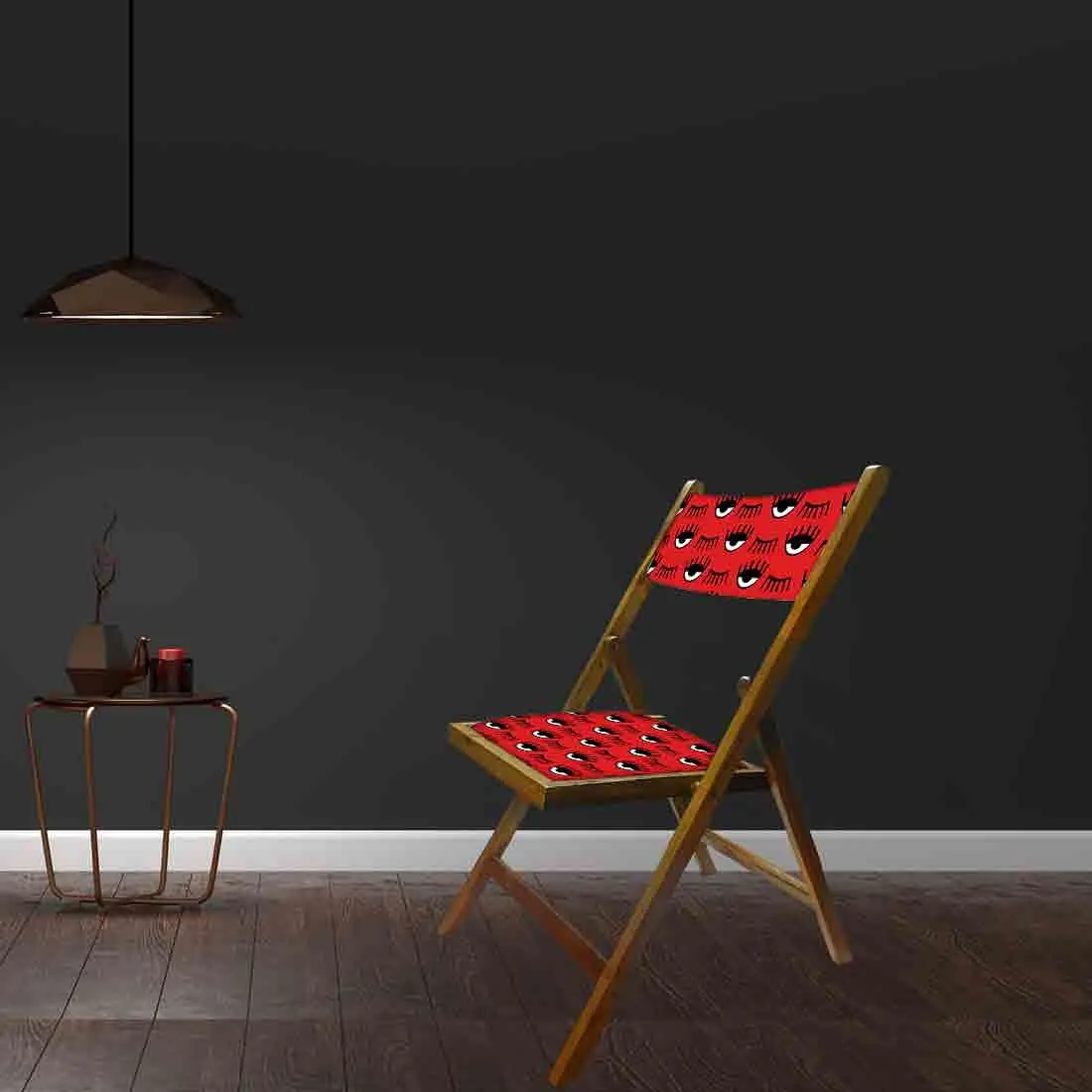 Nutcase Folding Wooden Balcony Chair  -  Black Eyes