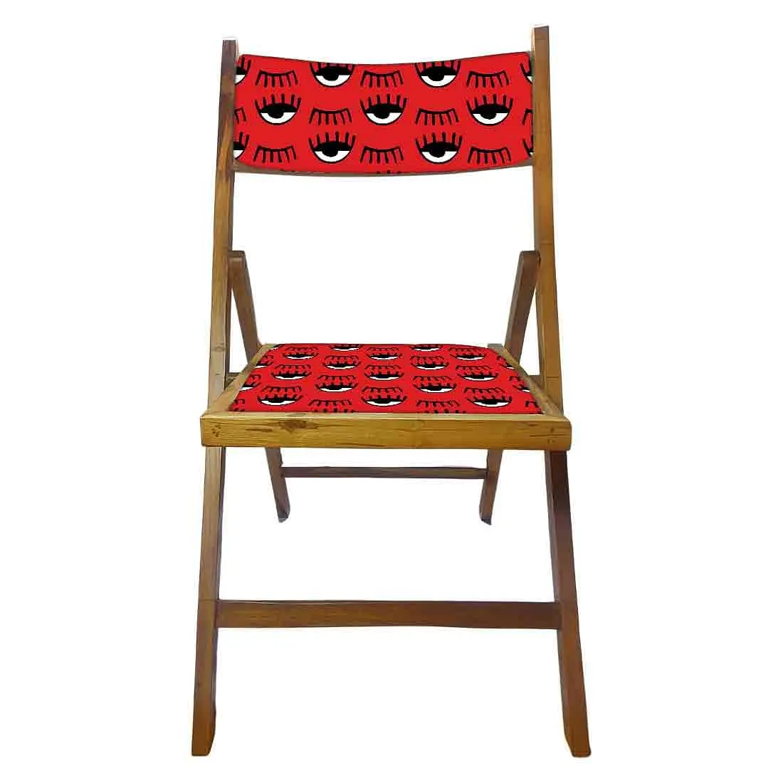 Nutcase Folding Wooden Balcony Chair  -  Black Eyes