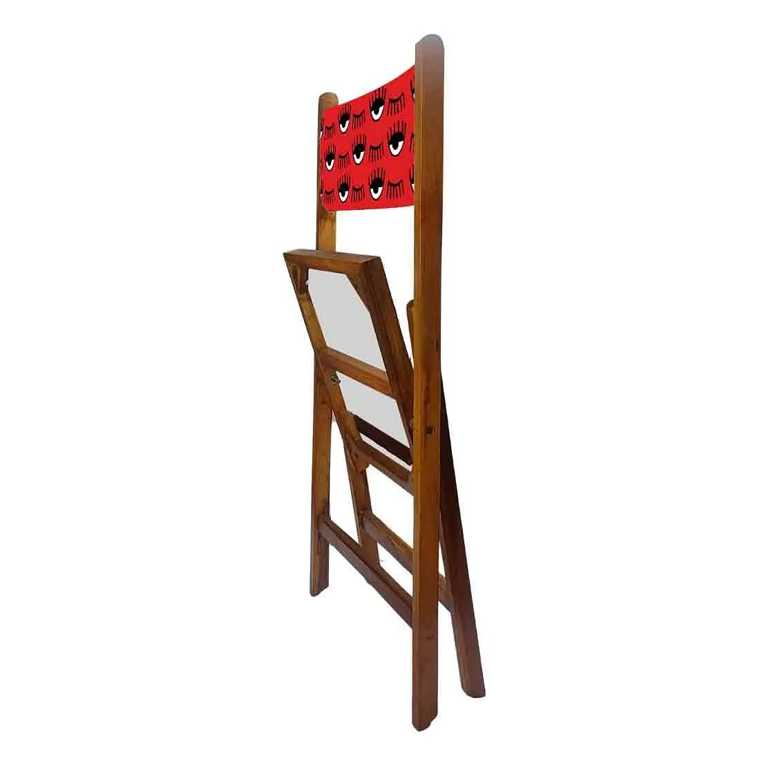Nutcase Folding Wooden Balcony Chair  -  Black Eyes