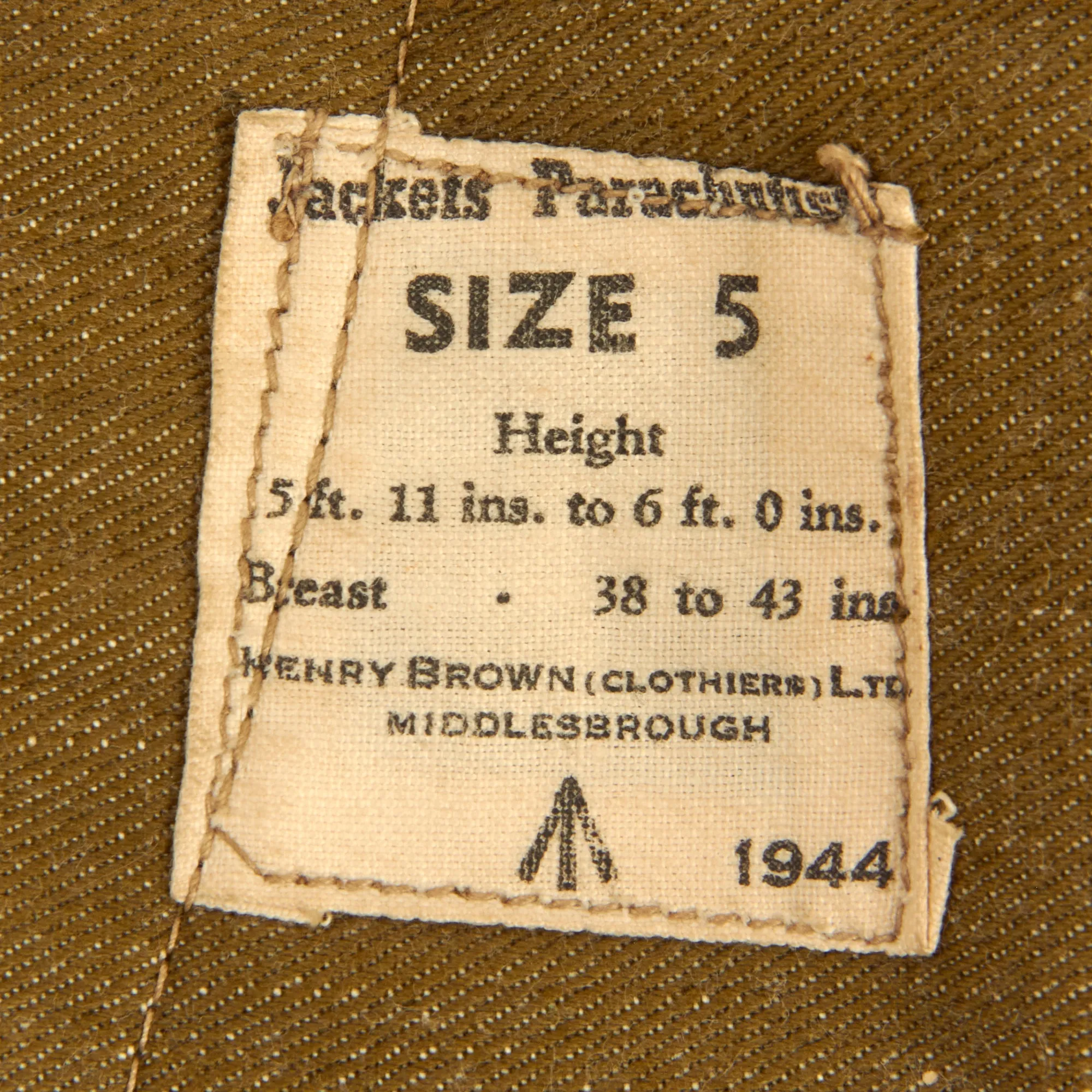 Original British WWII Airborne Forces Pattern 1942 Parachutists’ Oversmock - Dated 1944