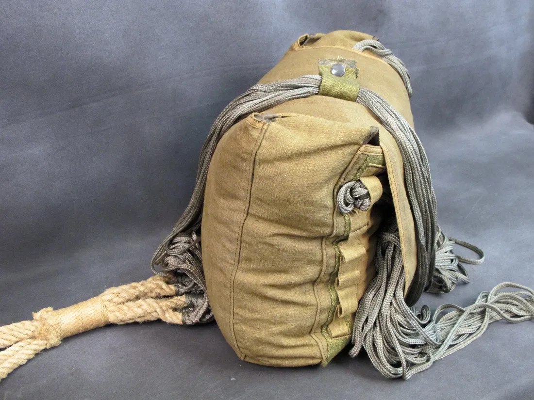 Original German WWII Fallschirmjager Parachute in Transit Can- Unissued