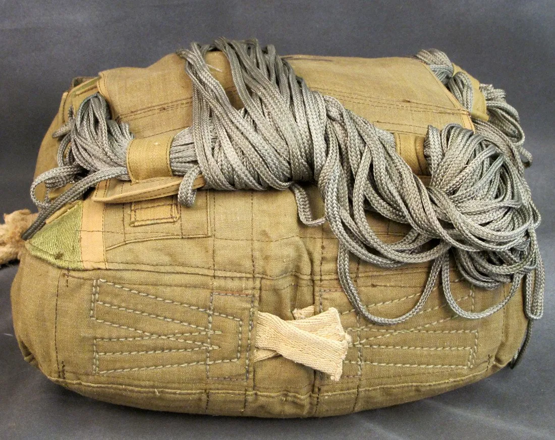 Original German WWII Fallschirmjager Parachute in Transit Can- Unissued
