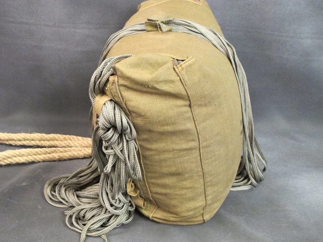 Original German WWII Fallschirmjager Parachute in Transit Can- Unissued