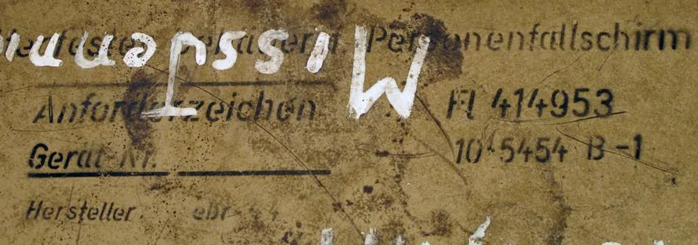 Original German WWII Fallschirmjager Parachute in Transit Can- Unissued