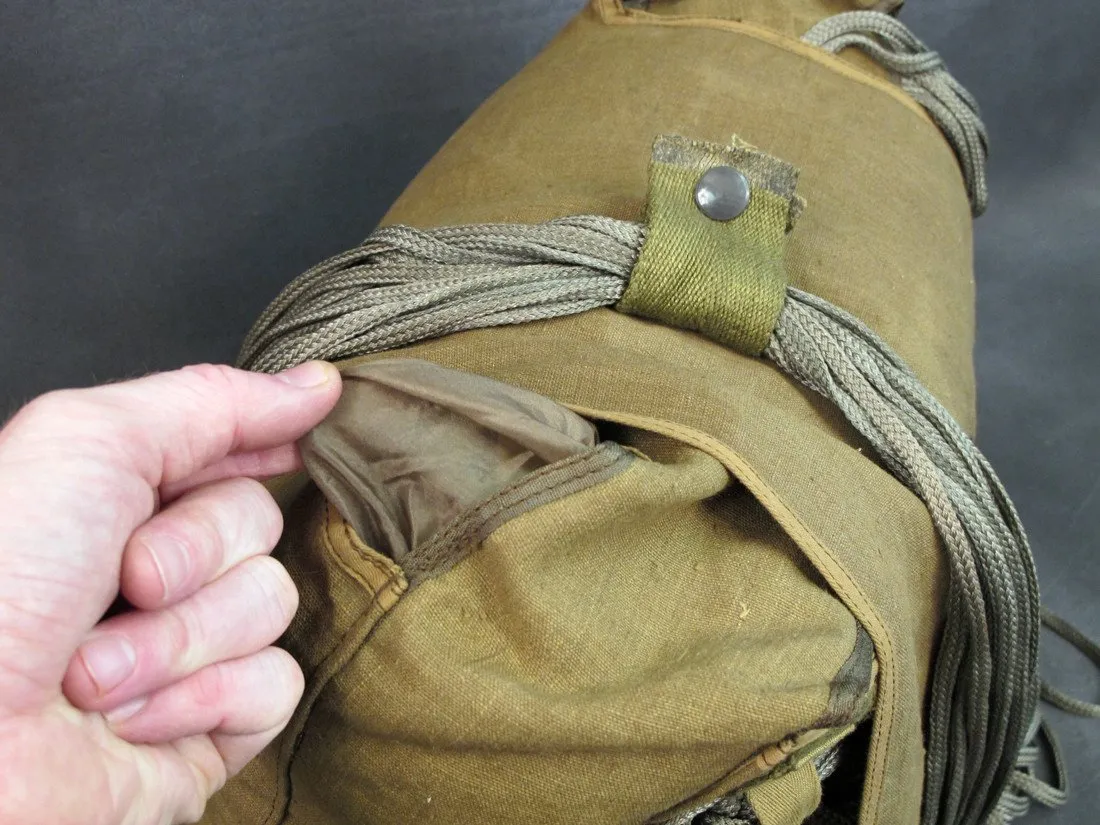 Original German WWII Fallschirmjager Parachute in Transit Can- Unissued