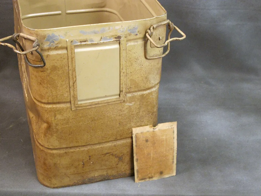 Original German WWII Fallschirmjager Parachute in Transit Can- Unissued