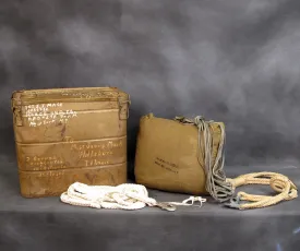 Original German WWII Fallschirmjager Parachute in Transit Can- Unissued