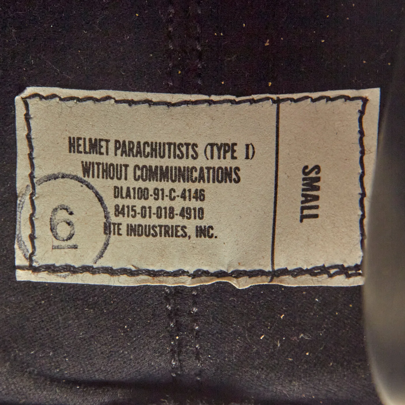 Original U.S. Cold War HALO HI/LO Free Fall Parachutists Helmet - Size Small