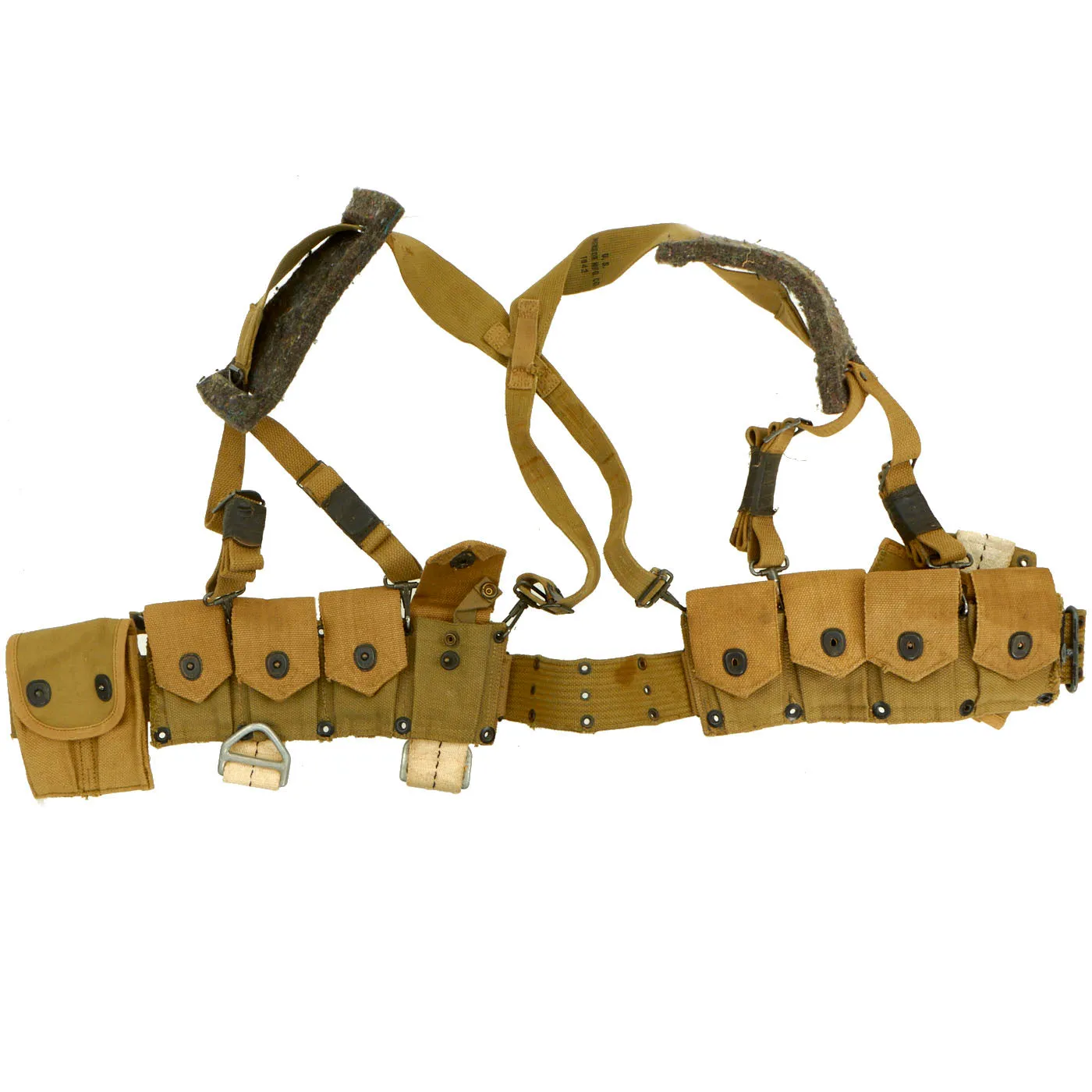 Original U.S. WWII Paratrooper Rigger Modified Field Equipment Lot - 7 Items