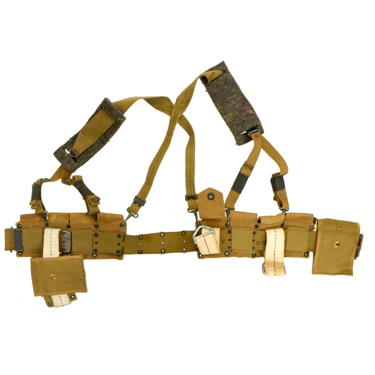 Original U.S. WWII Paratrooper Rigger Modified Field Equipment Lot - 7 Items