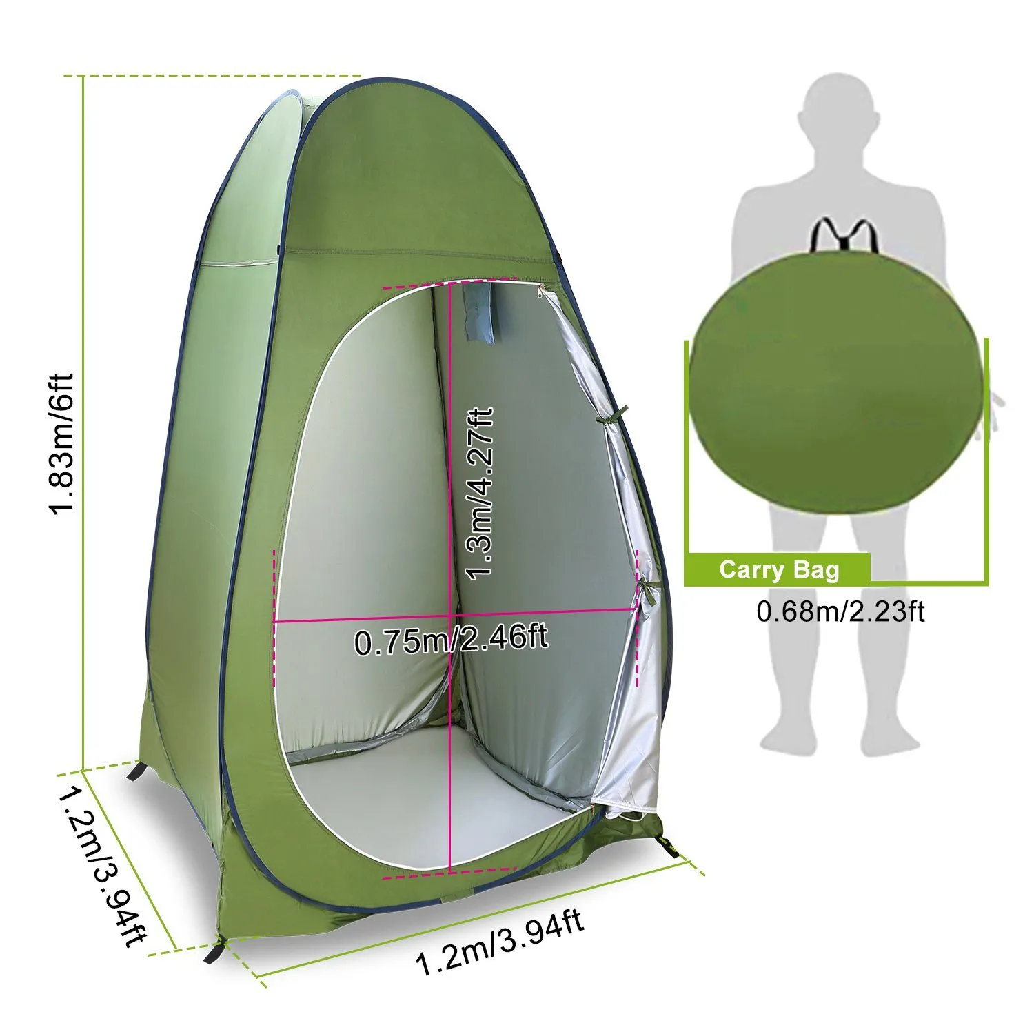 Outdoor Pop Up Toilet Tent