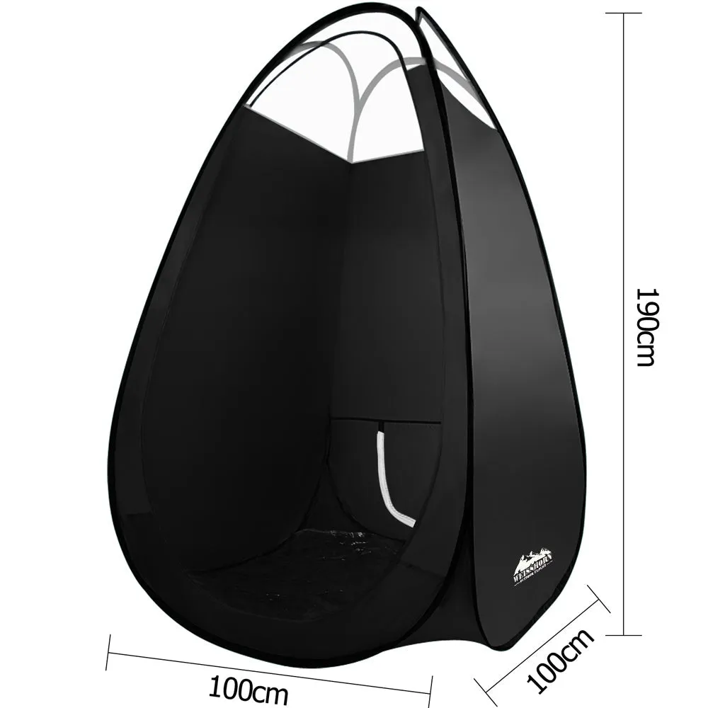 Pop-Up Tanning Tent, Portable, Black