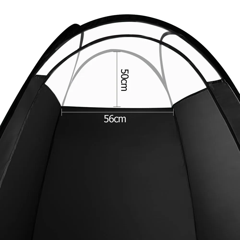 Pop-Up Tanning Tent, Portable, Black