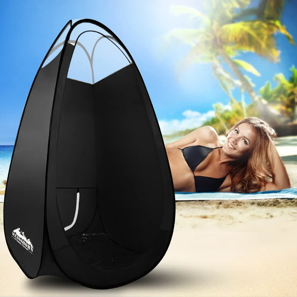 Pop-Up Tanning Tent, Portable, Black