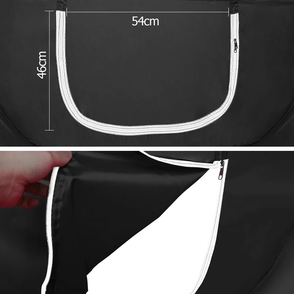 Pop-Up Tanning Tent, Portable, Black