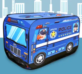 Portable Kids Indoor Play Tent Playhouse - Police Car