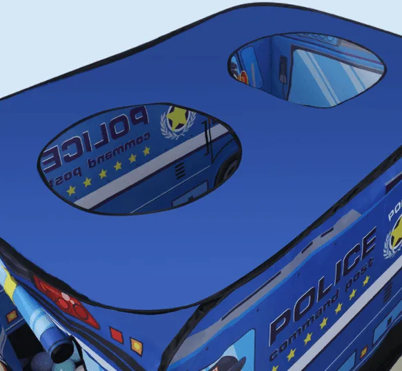 Portable Kids Indoor Play Tent Playhouse - Police Car
