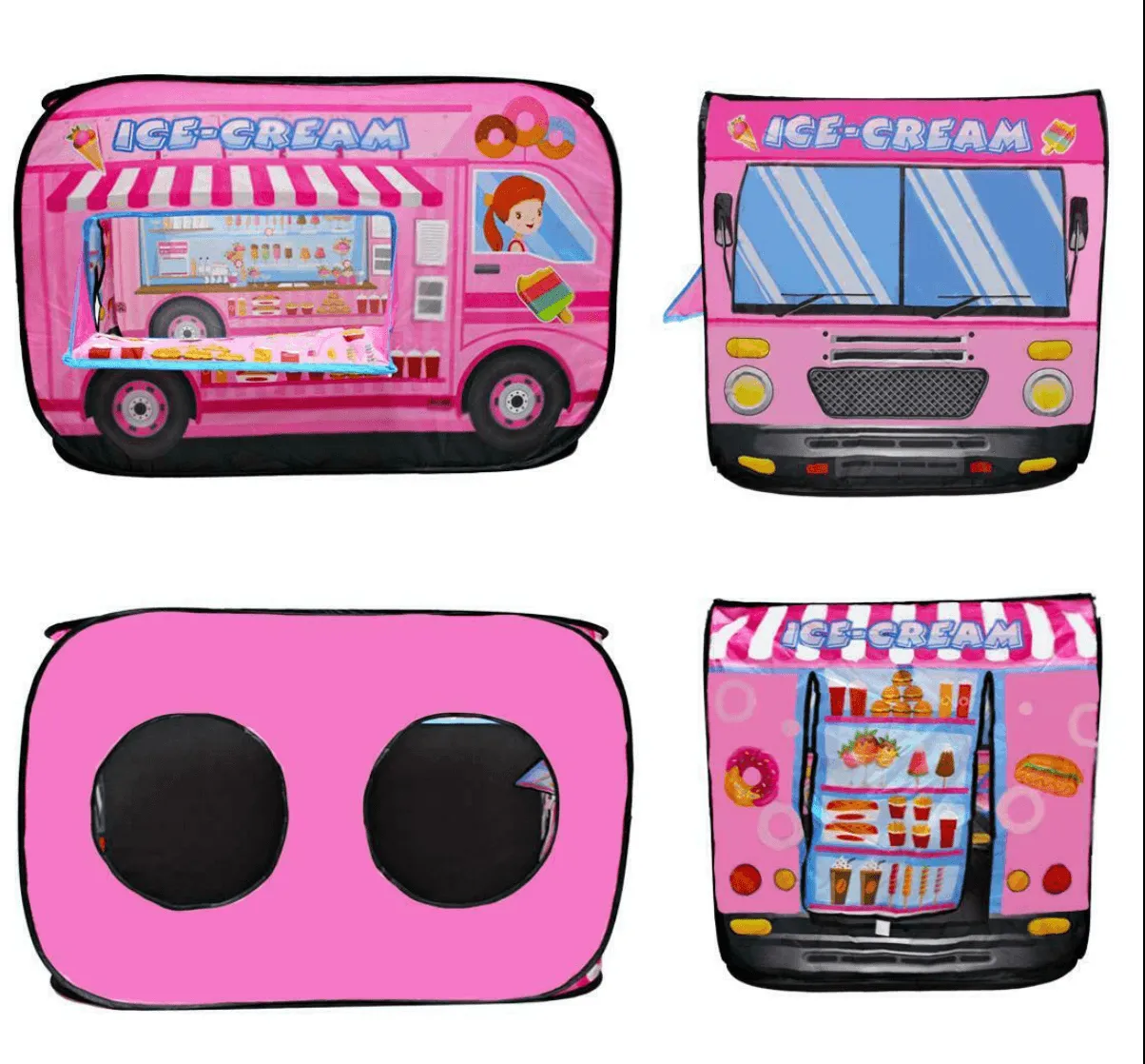 Portable Kids Play Tent Playhouse - Ice Cream Truck