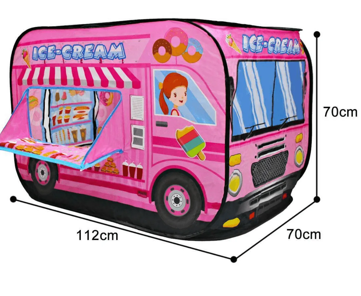 Portable Kids Play Tent Playhouse - Ice Cream Truck