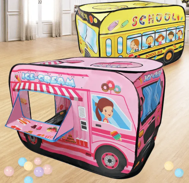 Portable Kids Play Tent Playhouse - Ice Cream Truck