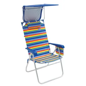 RIO Beach | Hi-Boy Beach Chair with Canopy - Stripe