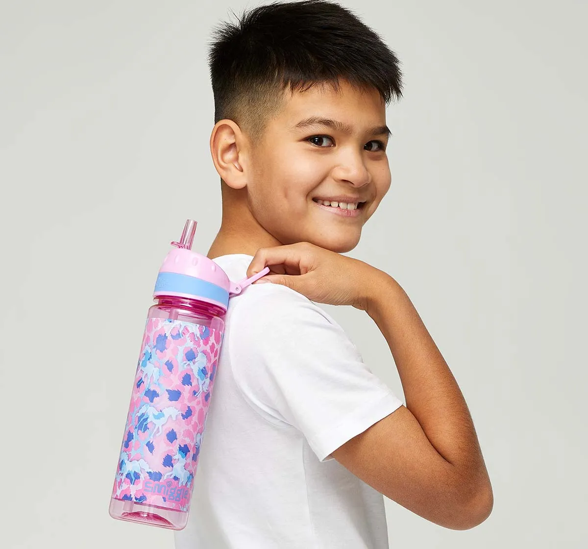 Smiggle Mirage Collection Bottles Plastic Pink 4Y 