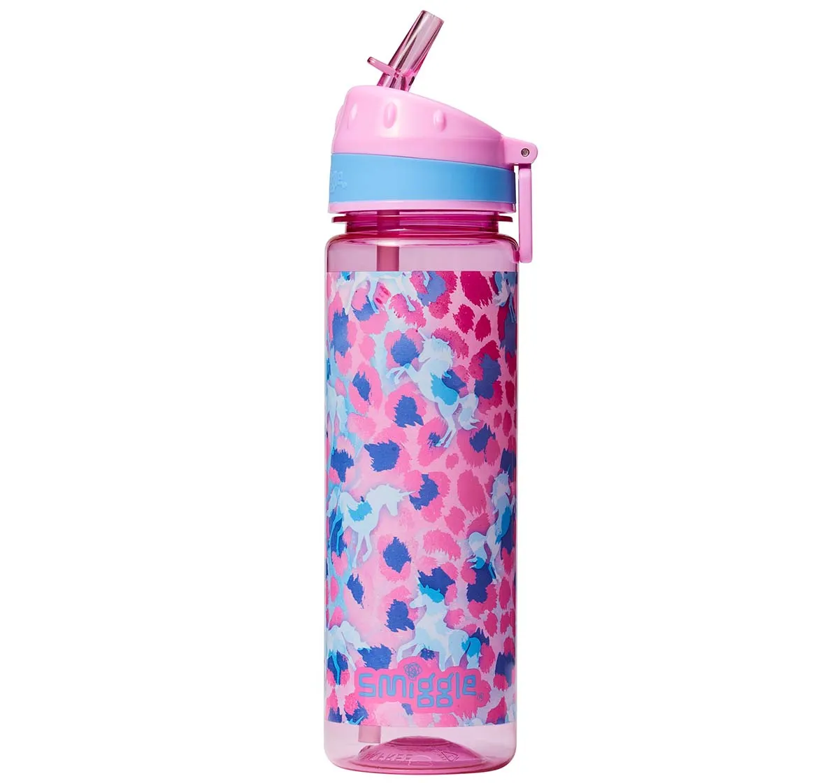 Smiggle Mirage Collection Bottles Plastic Pink 4Y 
