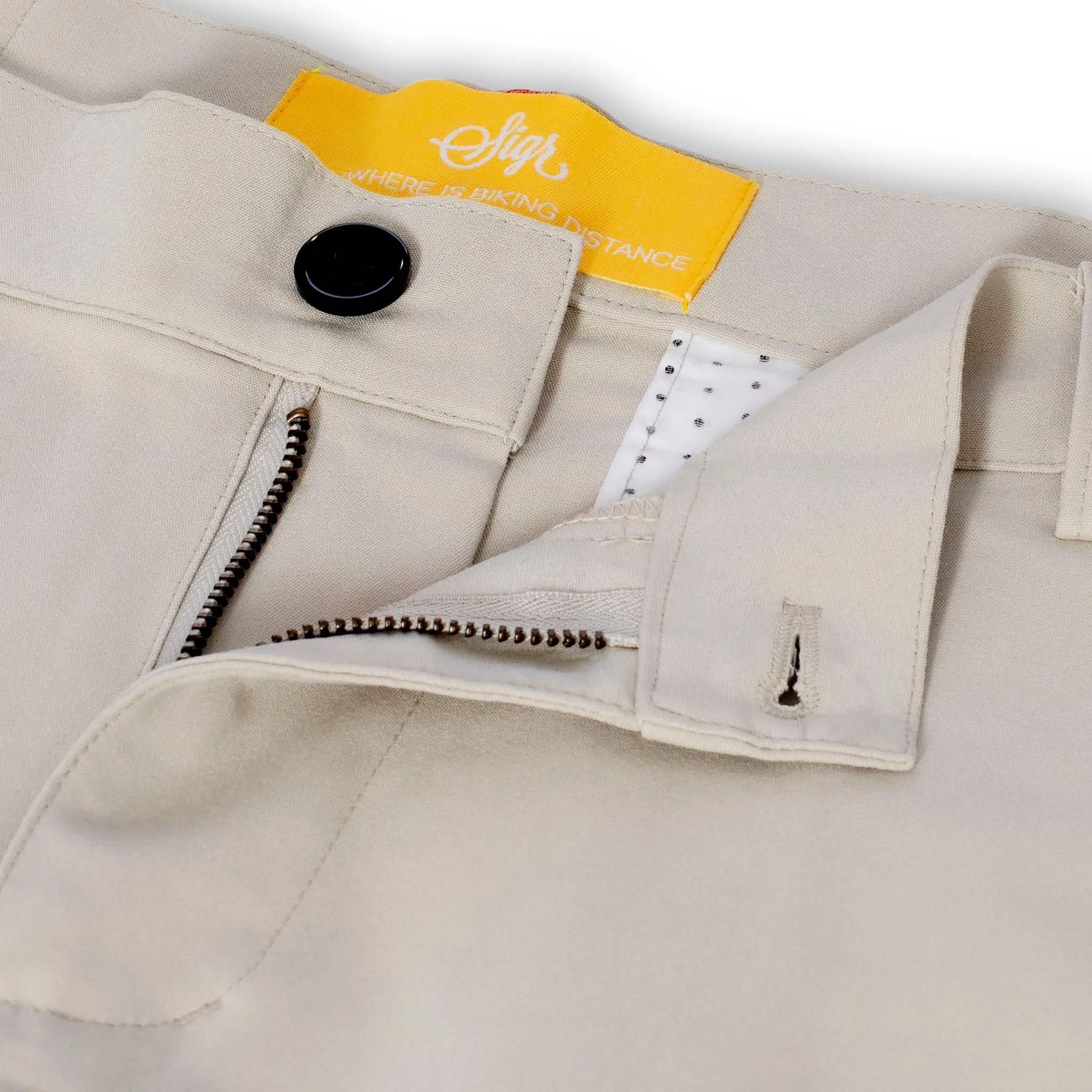 Strandvgen Men's Khaki Cycling Chino Shorts