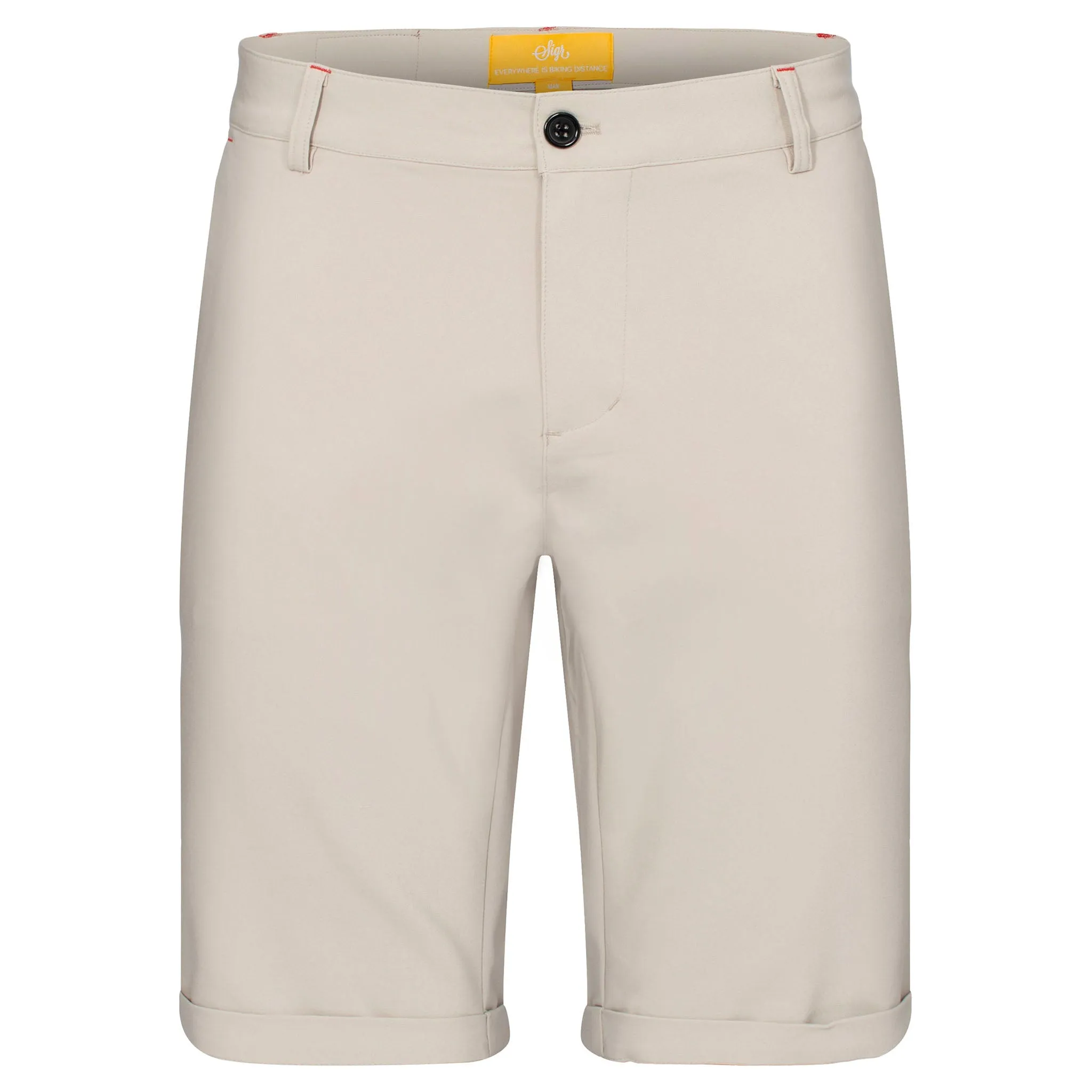 Strandvgen Men's Khaki Cycling Chino Shorts