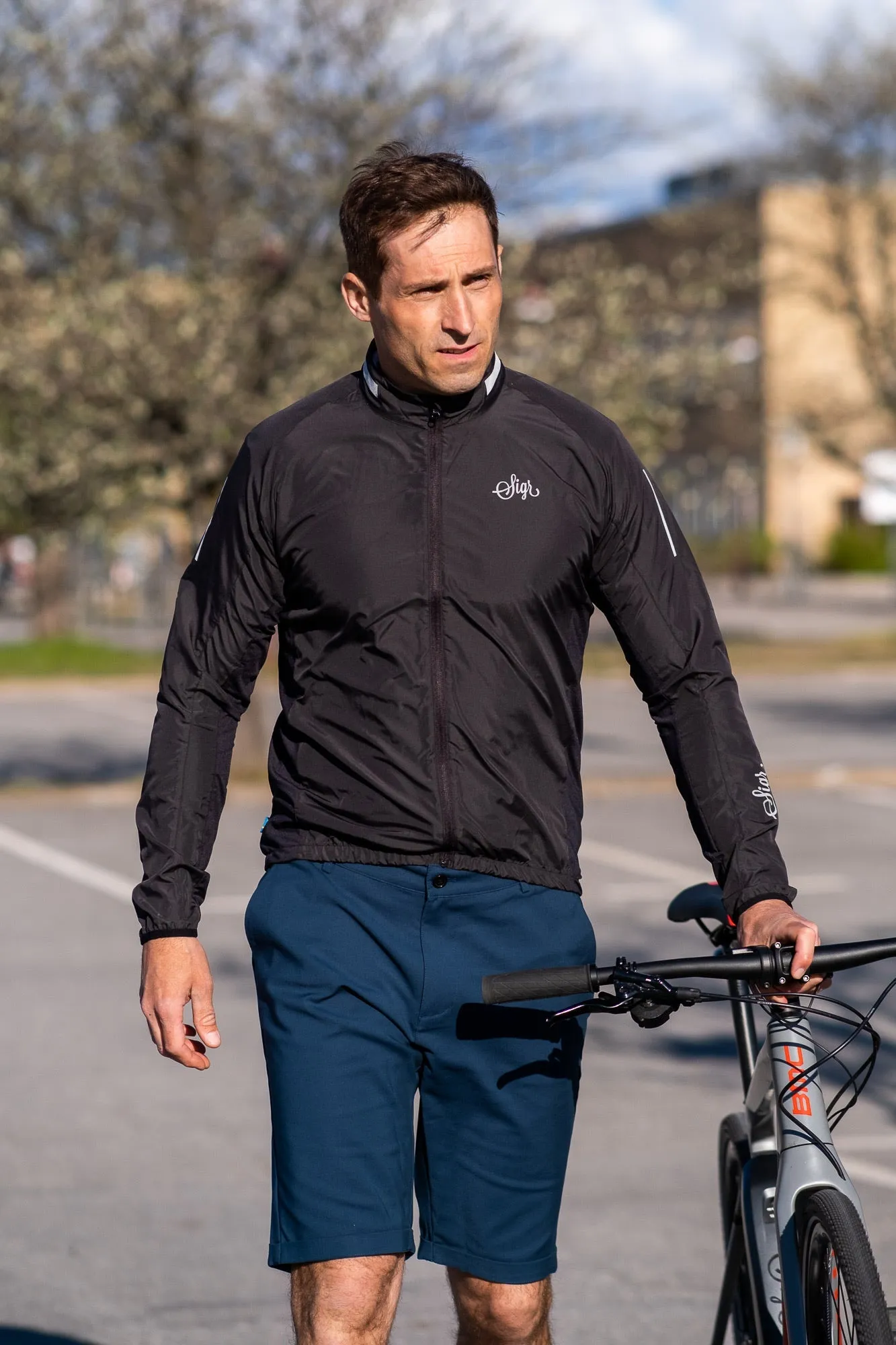 Strandvgen Men's Petrol Blue Cycling Chino Shorts