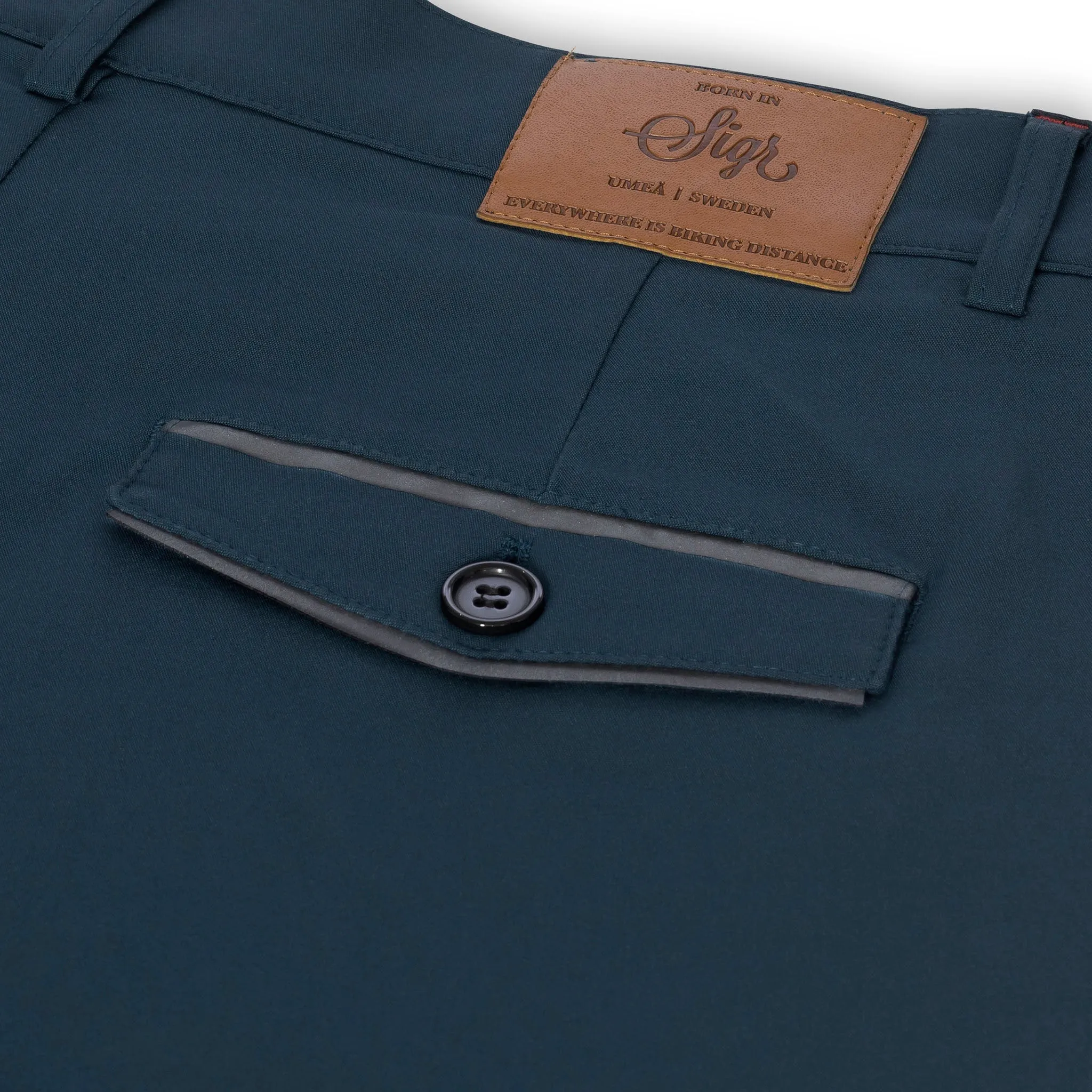 Strandvgen Men's Petrol Blue Cycling Chino Shorts
