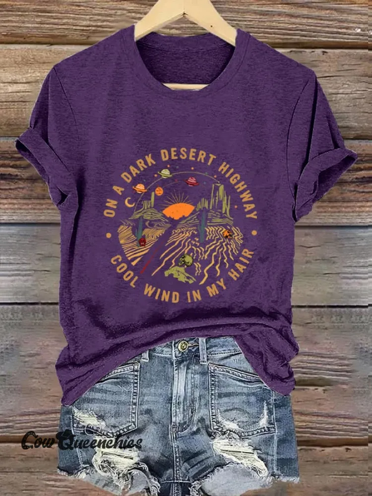 Women's Hiking Adventure Print V-Neck Short Sleeve T-Shirt